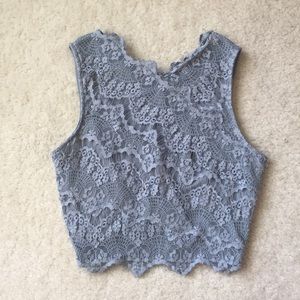 Kimchi blue lace crop top